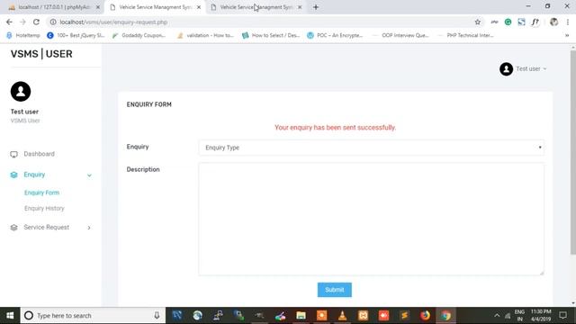 VEHICLE SERVICE MANAGEMENT SYSTEM using PHP and MYSQL смотреть онлайн