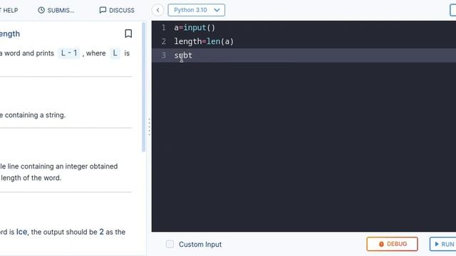 subtact 1 from string length 1c-coding practice ccbp#4 смотреть онлайн