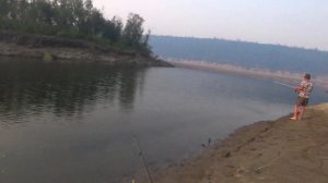 Бывает и такое в Якутии!  Рыбалка на реке Мая!