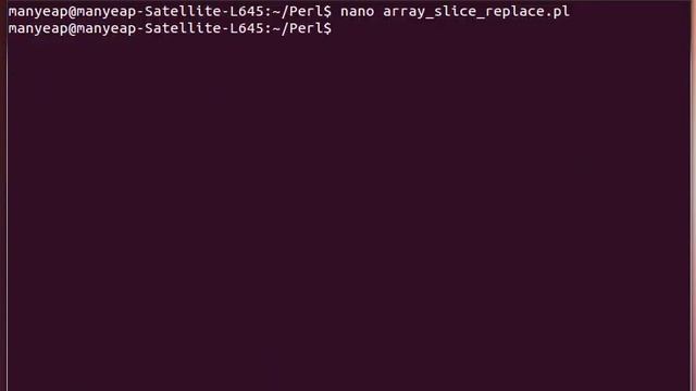 Perl Slice and Replace Example смотреть онлайн