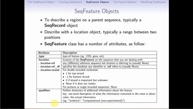 7. Sequence Annotation Objects смотреть онлайн