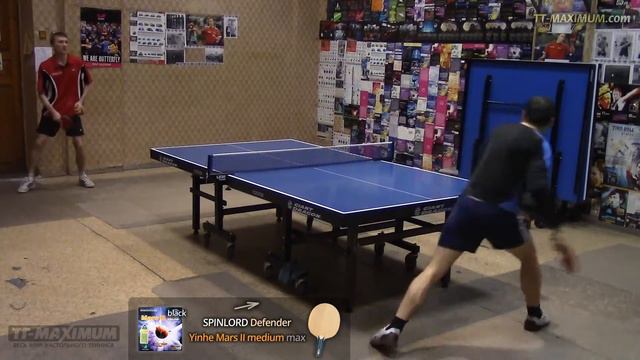 YINHE Mars II Medium - плоский удар на основаниях SPINLORD Defender и Carbon Strike смотреть онлайн