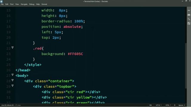 Draw a terminal using only html & CSS || CSS animation || CSS Tutorial || CSS смотреть онлайн