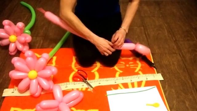 Как сделать цветок из длинного шарика , цветок из шара шдм/beautiful flower from bulb смотреть онлайн