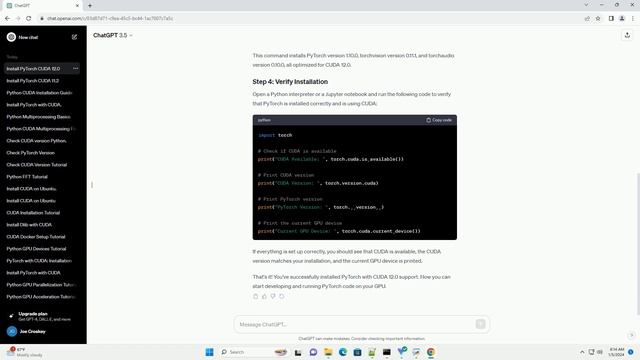 how to install pytorch for cuda 12 0 смотреть онлайн
