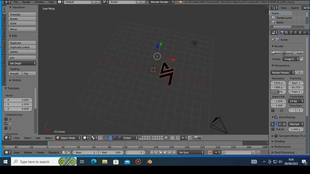 Cara membuat logo vector 2D menjadi 3D dengan menggunakan blender dan coreldraw смотреть онлайн