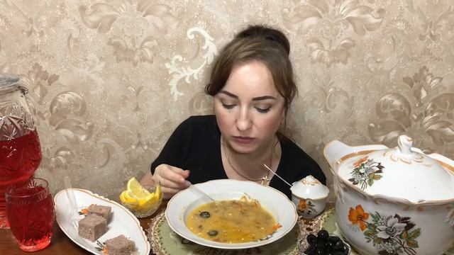 MUKBANG Домашняя солянка и холодец