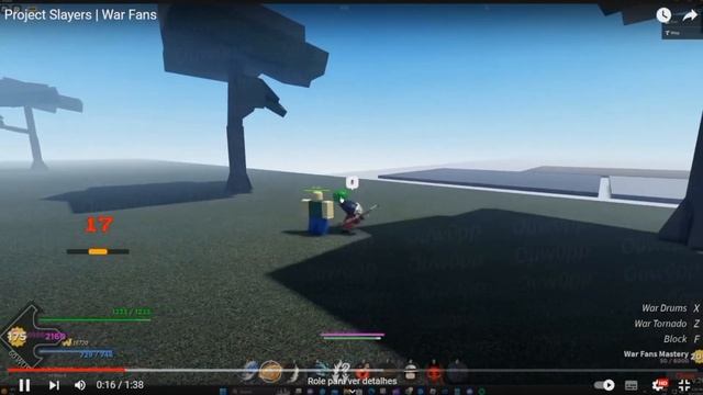 FICOU BOM?! SHOWCASE da WAR FANS (LEQUE do DOUMA) no PROJECT SLAYERS | Roblox - GG Games смотреть онлайн
