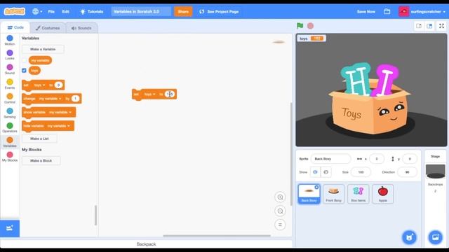Scratch Variables | How to Use Variables in Scratch 3.0 Tutorial смотреть онлайн