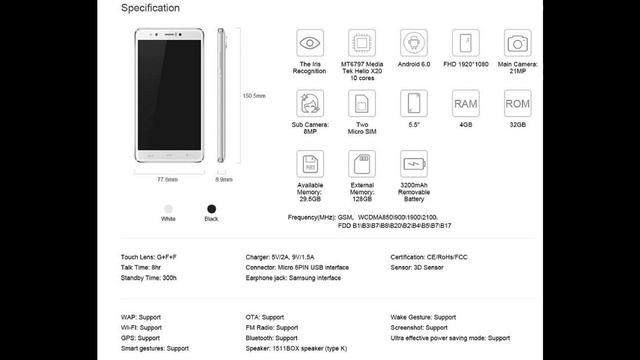Homtom HT10 Iris Technology. Helio X20.. and more.. смотреть онлайн