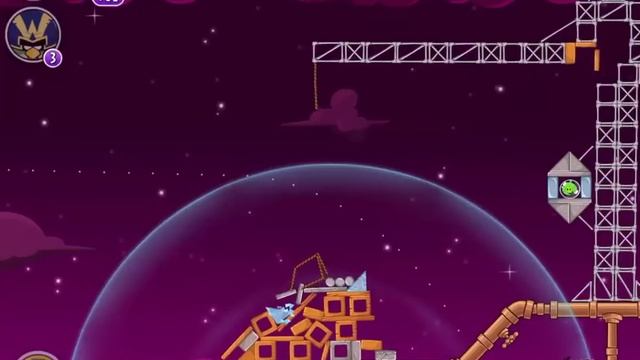 Angry Birds Space Brass Hogs 9-4 Walkthrough 3 Star смотреть онлайн