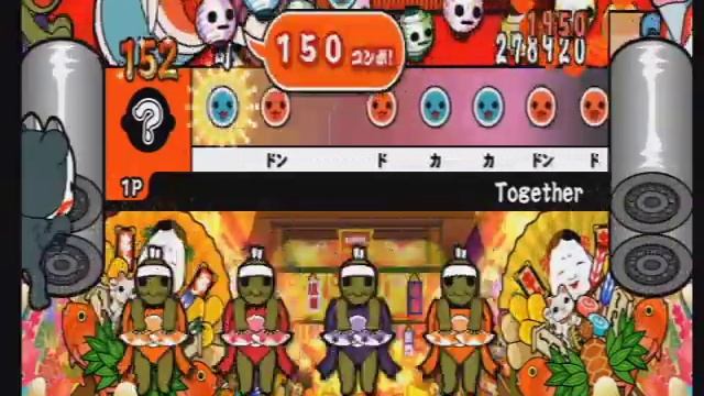 Taiko no Tatsujin Wii - Together, Full Combo on Oni смотреть онлайн