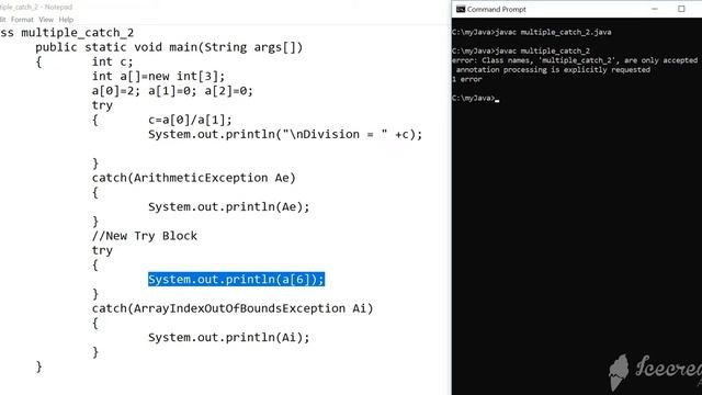Exception Handling in JAVA смотреть онлайн