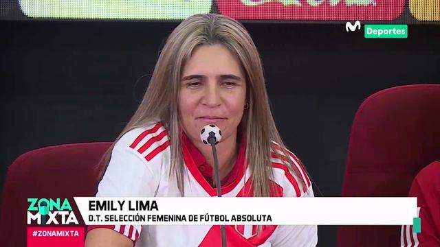 La presentación de EMILY LIMA, nueva DT de la SELECCIÓN DE FÚTBOL FEMENINO | ZONA MIXTA 📰🌎 смотреть онлайн