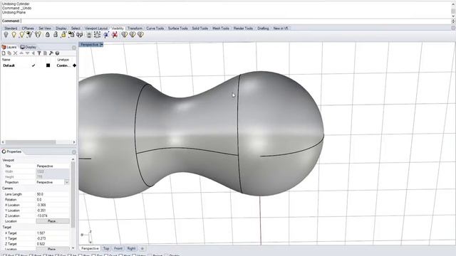 Introduction to Rhino - Editing surfaces and working with solids смотреть онлайн