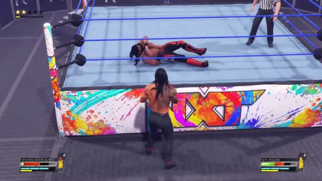 WWE 2K22 Seth Rollins VS. Roman Reigns - 2 Out Of 3 Falls Match - WWE Universal Championship смотреть онлайн