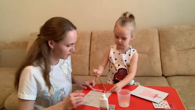 Открытка на день рождения своими руками. Творим с ребёнком