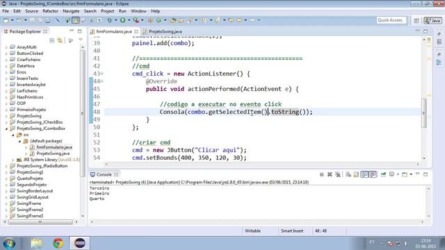 089 Java nivel basico Swing components JComboBox смотреть онлайн