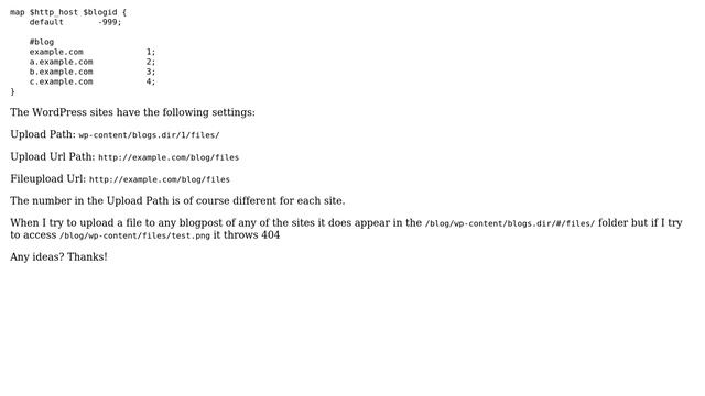 Wordpress: Multisite WordPress nginx uploaded files throw 404 смотреть онлайн