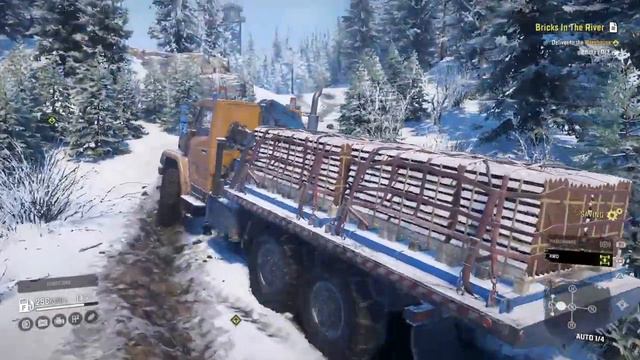 Snow Runner Bricks in the River смотреть онлайн