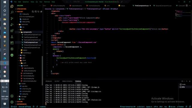 Make Component to load itself from other component Vue js Laravel смотреть онлайн