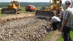 Работа грейдера