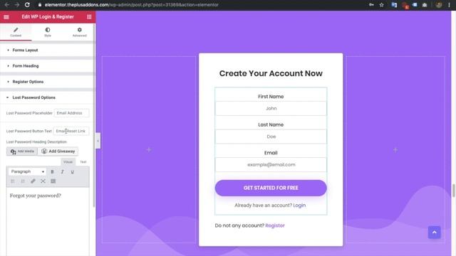 How to create Elementor LOGIN & REGISTRATION Form or Popup for membership websites in WordPress? смотреть онлайн