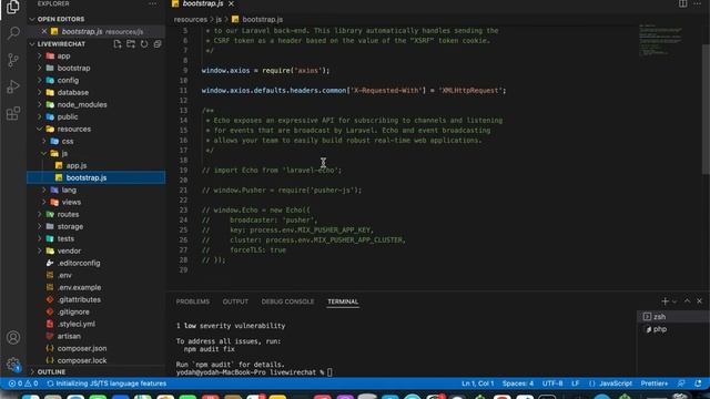 29 installing laravel echo (Laravel-Livewire Chat-Message App Tutorial) смотреть онлайн
