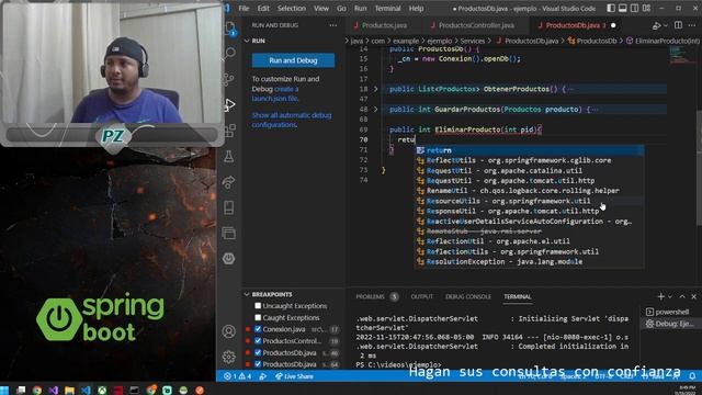 CRUD API con Spring 2/2 | Agregando, Modificando y Eliminando registros en base de datos usando JAV смотреть онлайн