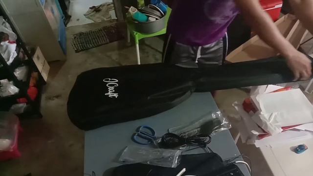 JCraft bass guitar JB-1 jazz bass (unboxing,sound test) смотреть онлайн