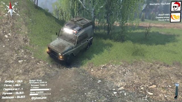 SpinTires - Прохождение карты "3 РЕКИ" - 1# Часть смотреть онлайн