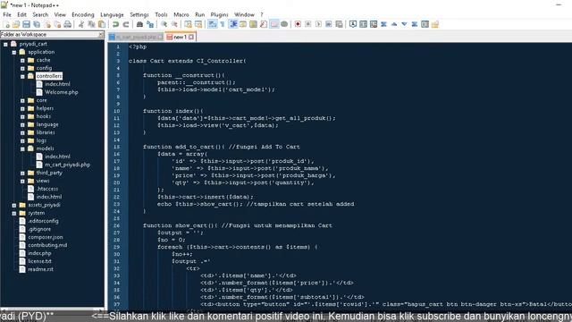 Experimen cart pada Codeigniter - Kuliah online Komputer di ambarawa смотреть онлайн