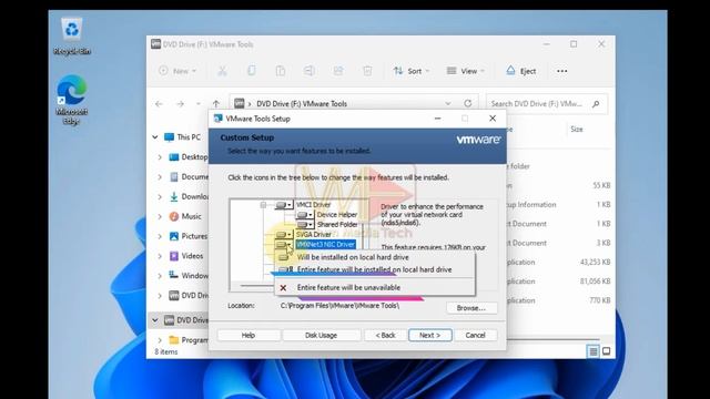 Setup Failed To Install The VMXNet3 Driver Automatically In VMWare Workstation | VMCI, SVGA, Vsock