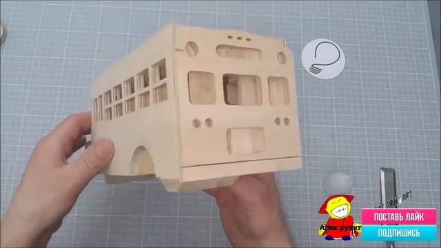 Мастер класс-автобус из дерева своими руками.