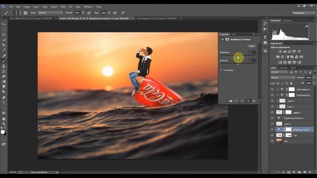Photoshop CC Tutorial | A Boy Drinking Coke Miniature Editing Manipulation | R Editz смотреть онлайн