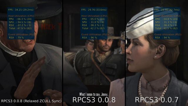 RDR on RPCS3 - 0.0.7 vs 0.0.8 vs 0.0.8 with Relaxed ZCULL Sync - 1440p - 120Hz Vblank смотреть онлайн
