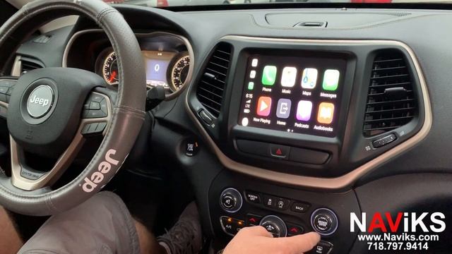 2014 - 2017 Jeep Cherokee Apple CarPlay + Android Auto (Wired & Wireless) + USB Media смотреть онлайн