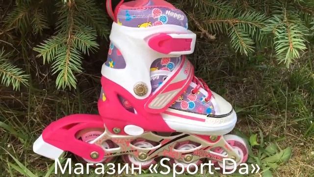 Раздвижные роликовые коньки - STAR Pink. смотреть онлайн