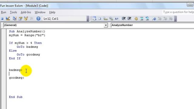 Excel VBA Basics #15 How to Use GOTO to Jump Around Your Macro смотреть онлайн