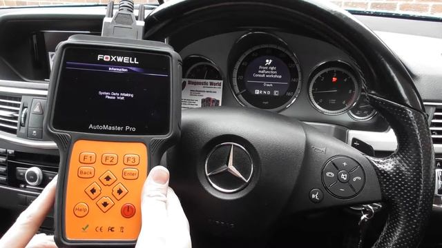 Mercedes E Class w212 Airbag Warning Diagnose Reset NT644 смотреть онлайн
