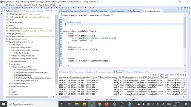 Junit for spring boot application | Unit testing using junit and Mokito | Junit4 смотреть онлайн