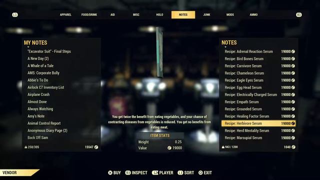Fallout 76 - Serum recipe! Where to find, what effect do the recipe have? смотреть онлайн