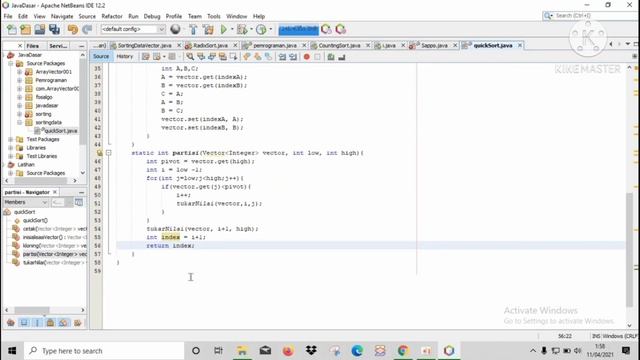 coding sorting data menggunakan algoritma Quick Sort, Radix Sort, dan counting sort смотреть онлайн