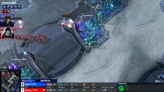 [2022 GSL Season 3] Ro.10 | Группа A | Матч 10: herO (P) vs. Bunny (T) смотреть онлайн