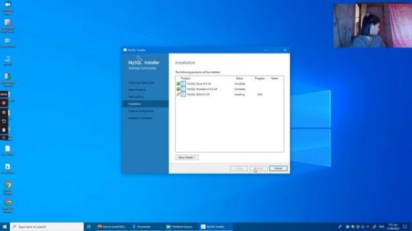 Video Tutorial on how to install MYSQL 8.0.29.0