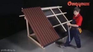 Монтаж Ондулина - видео инструкция
