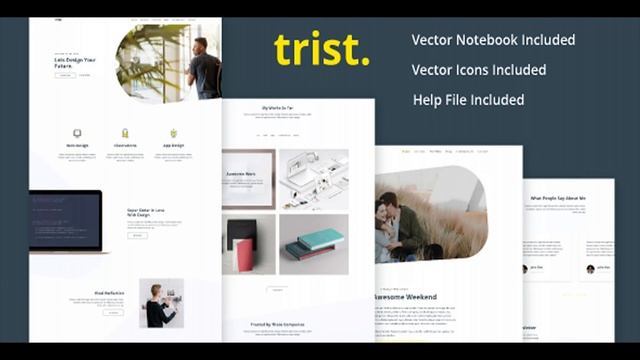 Trist - Landing Page Agency | Themeforest Website Templates and Themes смотреть онлайн