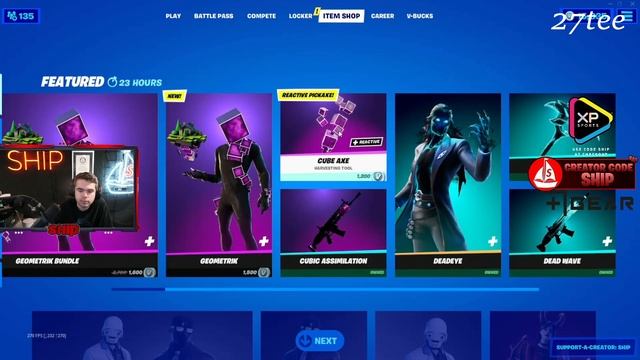 Streamers React to Geometrik Skin In Fortnite Item Shop смотреть онлайн