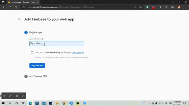 Upload Image on firebase using python | رفع صوره على فايربيس بالبايثون смотреть онлайн