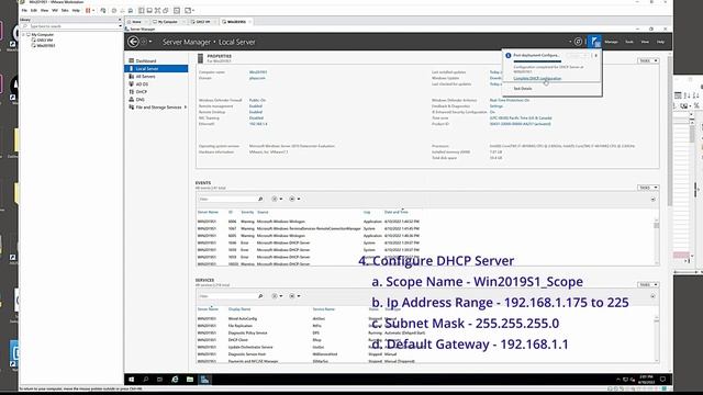 Part 2: Installation and Configuration of Windows Server 2019, DC DNS DHCP on VMware WorkStation Pr смотреть онлайн